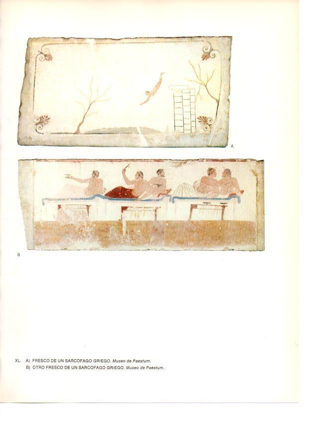 LAMINA 27998: Ferscos de sarcofagos de la antigua Grecia