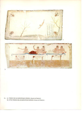 LAMINA 27998: Ferscos de sarcofagos de la antigua Grecia