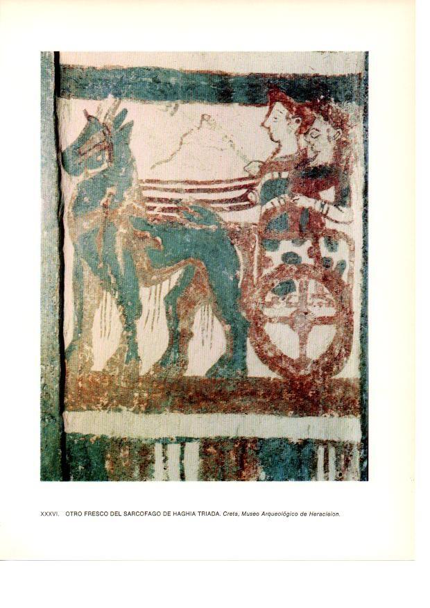 LAMINA 27994: Detalle del fresco del sarcofago de Haghia Triada