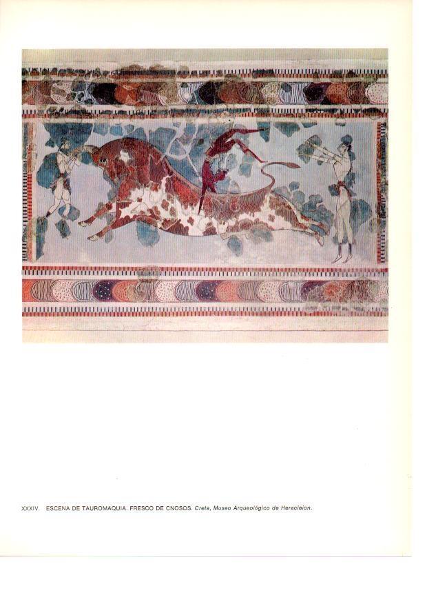 LAMINA 27992: Escena de tauromaquia. Knossos