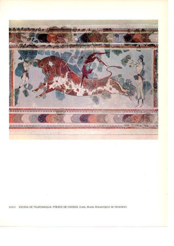 LAMINA 27992: Escena de tauromaquia. Knossos