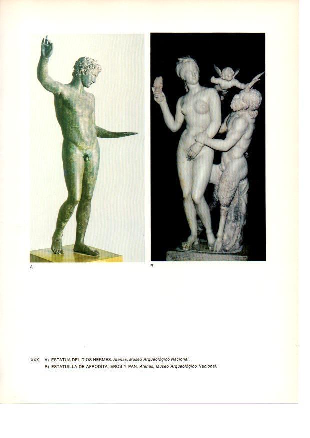 LAMINA 27988: El dios Hermes y estatuilla de Afrodita y Eros