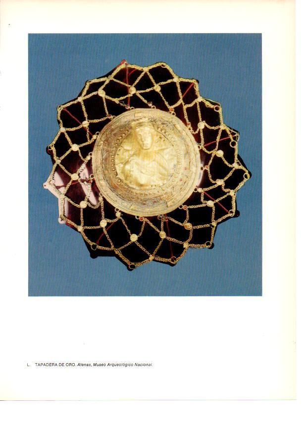 LAMINA 28008: Tapadera de oro de la antigua Grecia