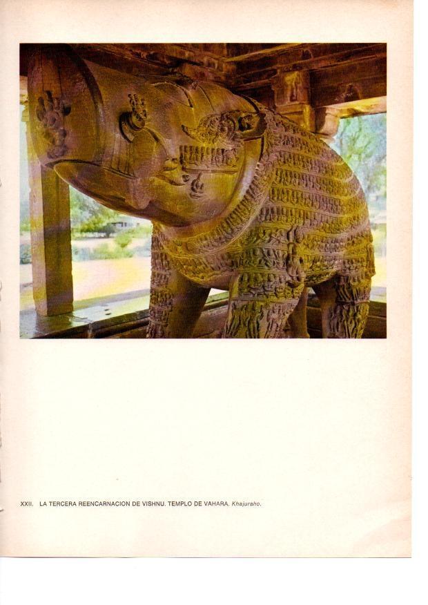 LAMINA 28036: Tercera reencarnacion de Vishnu, Templo de Vahara, Khajuraho