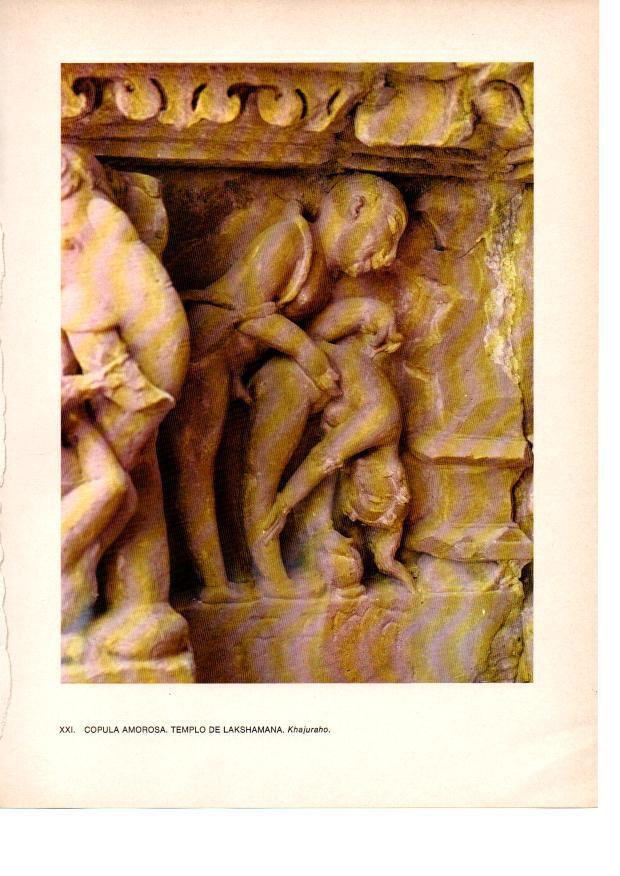LAMINA 28035: Copula amorosa, Templo de Lakshamana, Khajuraho