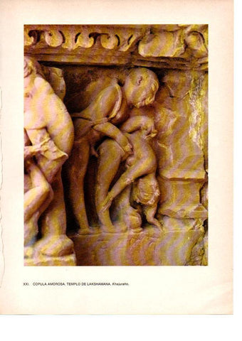 LAMINA 28035: Copula amorosa, Templo de Lakshamana, Khajuraho