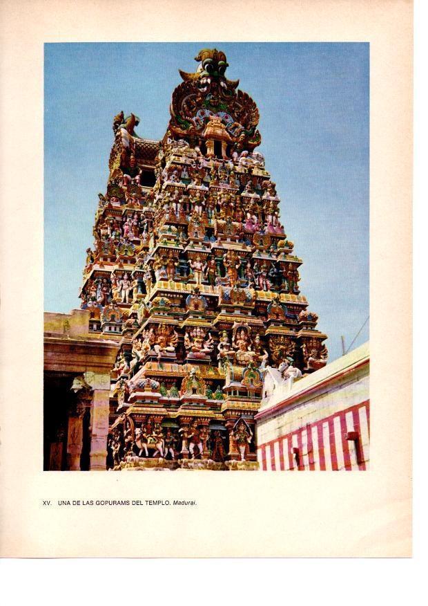 LAMINA 28029: Gopurams del Templo, Madurai