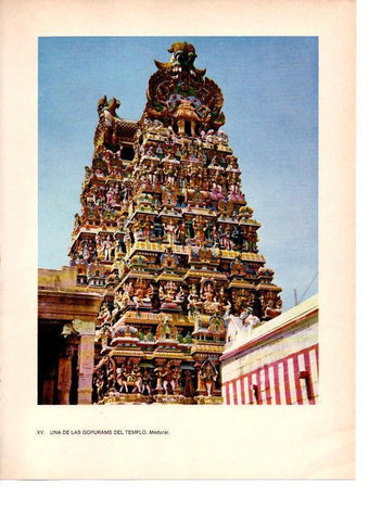 LAMINA 28029: Gopurams del Templo, Madurai