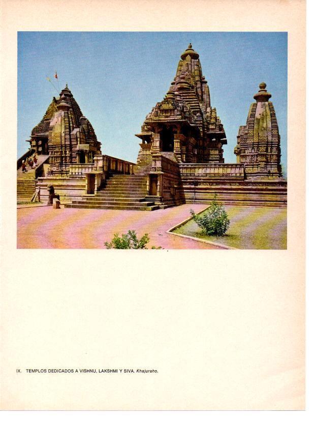 LAMINA 28023: Templos de Vishnu, Lakshim y Siva en Khajuraho