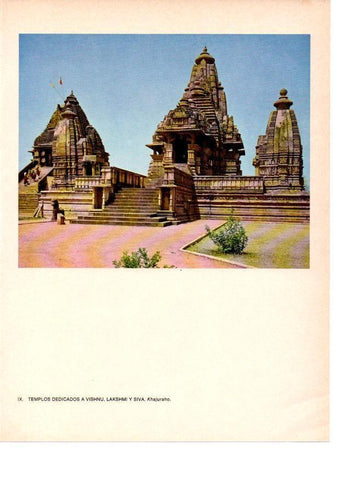 LAMINA 28023: Templos de Vishnu, Lakshim y Siva en Khajuraho