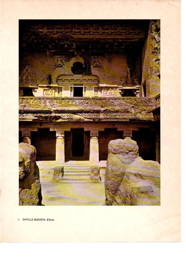 LAMINA 28015: Capilla budista de Ellora