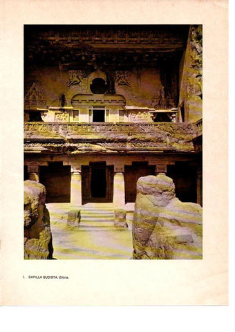 LAMINA 28015: Capilla budista de Ellora