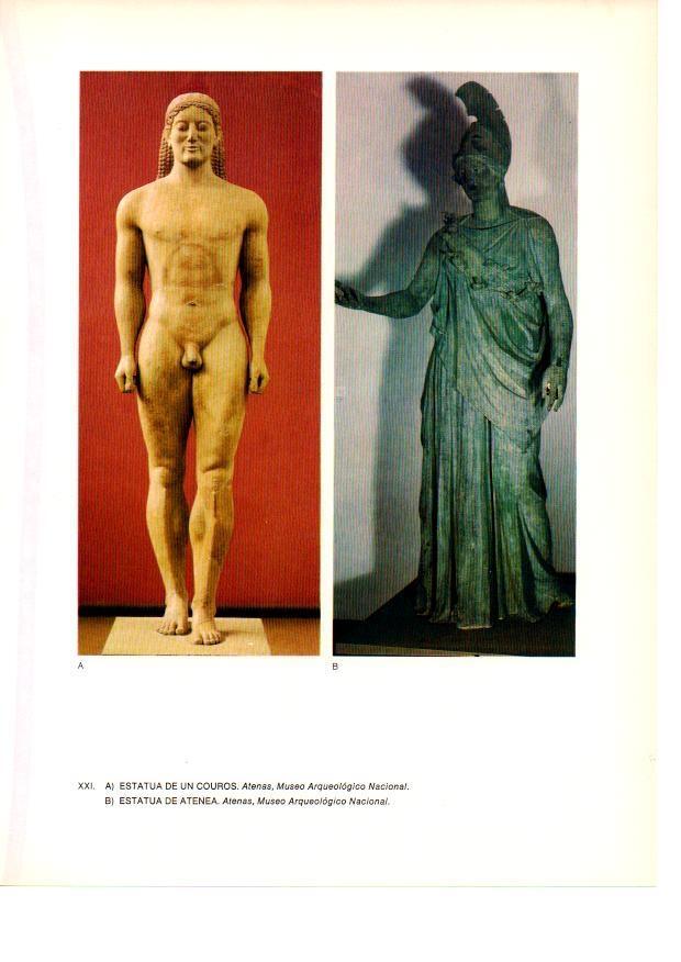 LAMINA 27979: Couros y estatua de Atenea