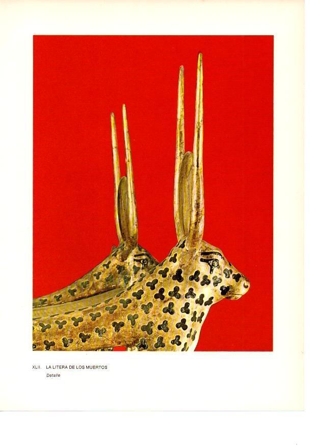 LAMINA 27944: Detalle de la litera de los muertos de la tumba de Tutankhamon