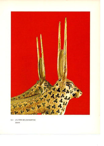 LAMINA 27944: Detalle de la litera de los muertos de la tumba de Tutankhamon
