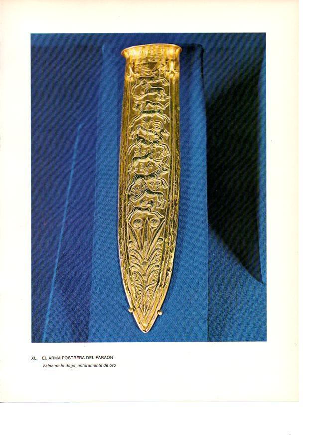 LAMINA 27942: Vaina del arma postrera de Tutankhamon