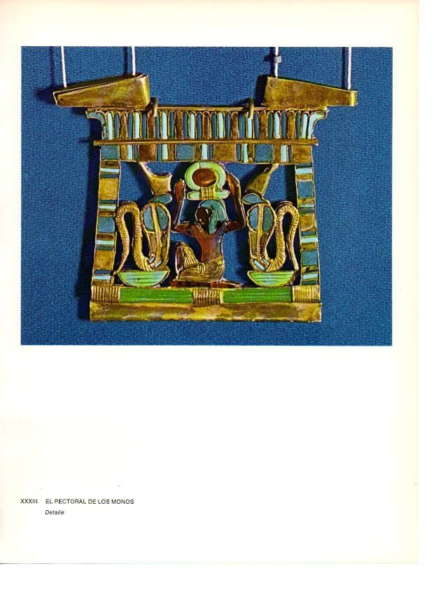 LAMINA 27935: Tumba de Tutankhamon, pectoral de los Monos