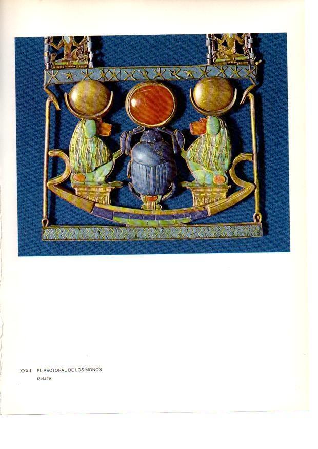 LAMINA 27934: Detalle del pectoral de los monos. Tumba de Tutankhamon