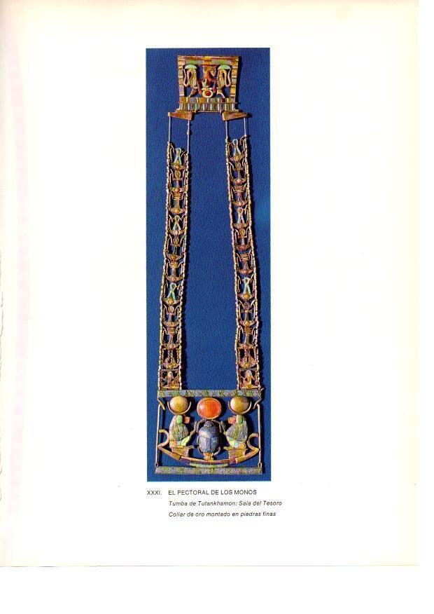 LAMINA 27933: El pectoral de los monos. Tumba de Tutankhamon
