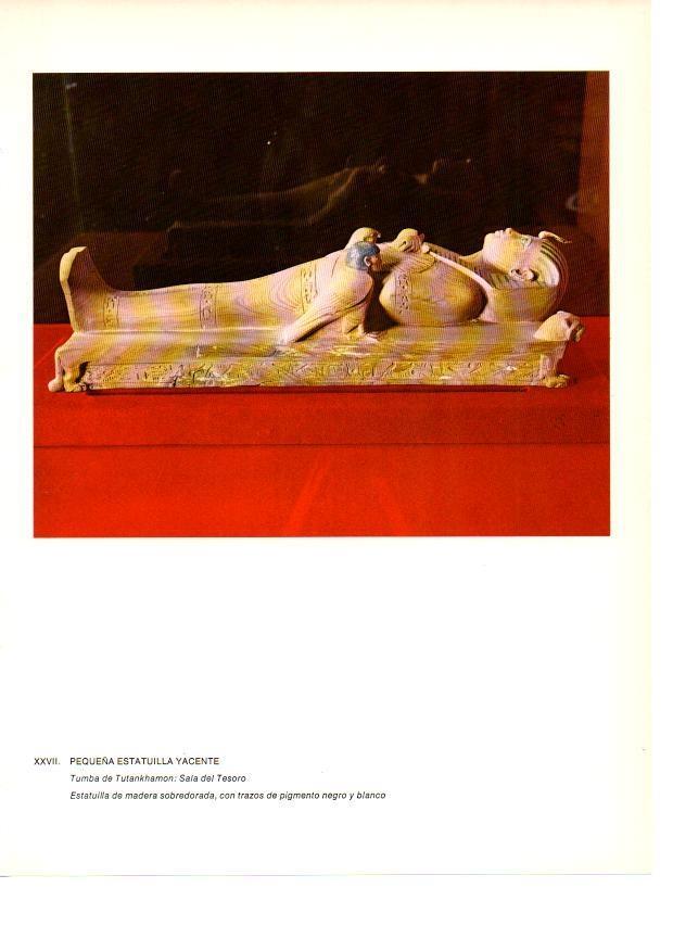 LAMINA 27929: Estatua yacente de la tumba de Tutankhamon
