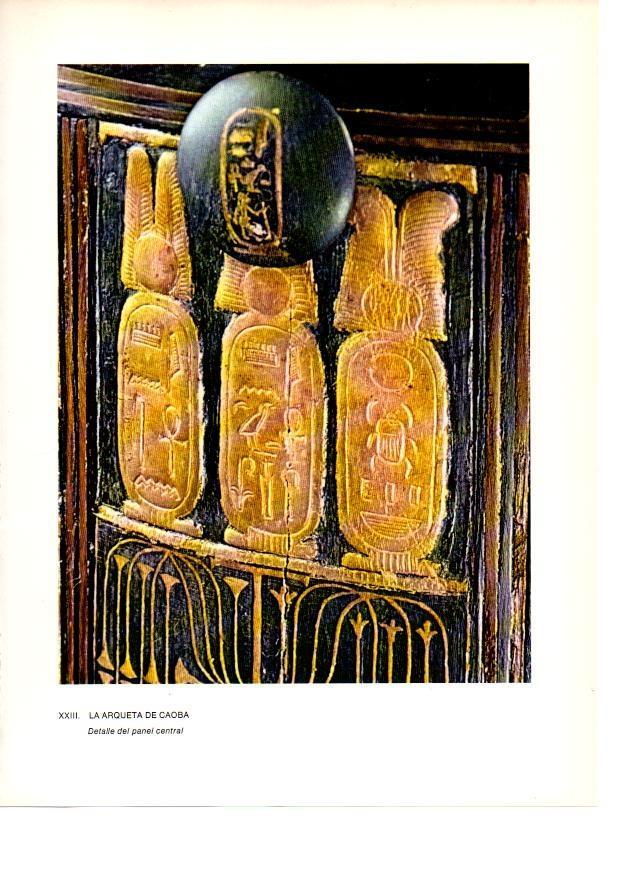 LAMINA 27925: Detalle de la Arqueta de la tumba de Tutankhamon