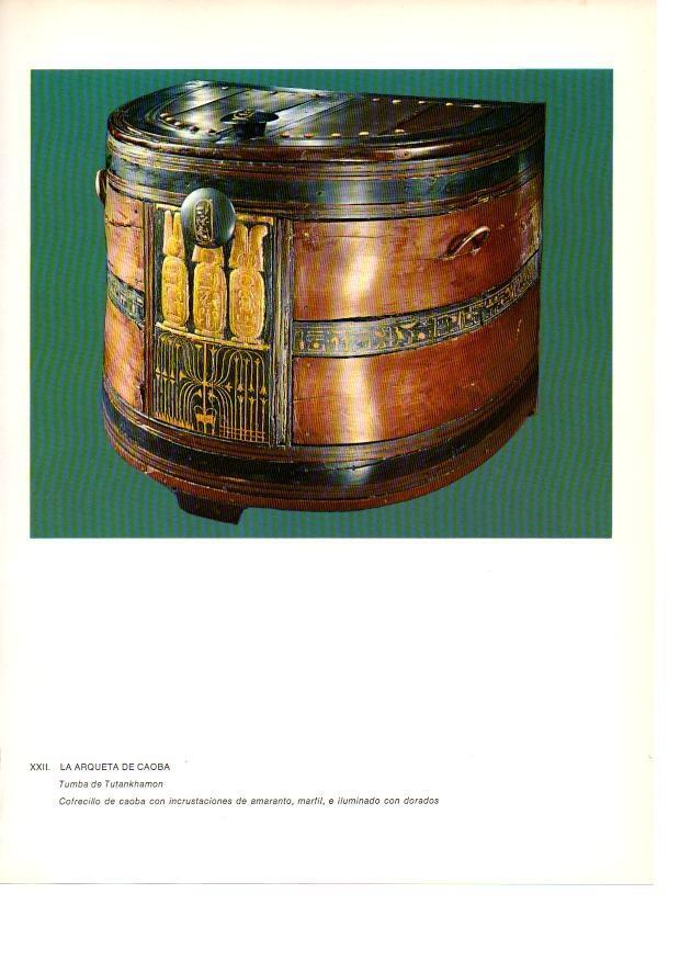 LAMINA 27924: Arqueta de la tumba de Tutankhamon