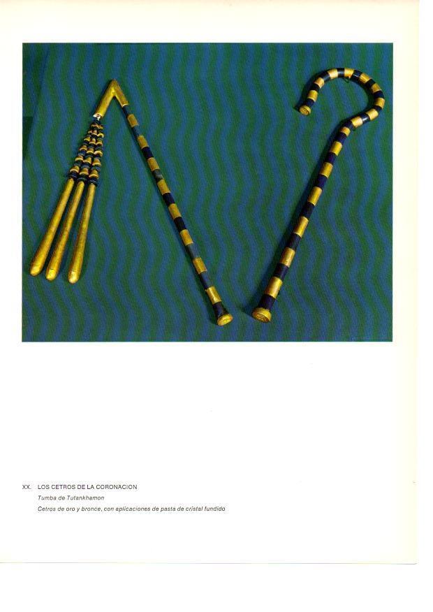 LAMINA 27922: Cetros de la Coronacion de la Tumba de Tutankhamon
