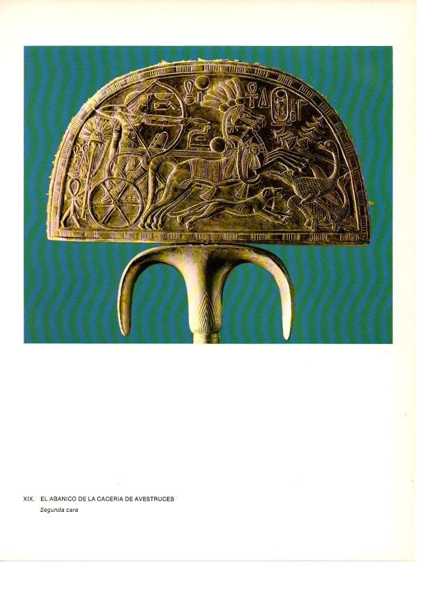 LAMINA 27921: Reverso del Abanico de la Caceria de los avestruces, Egipto