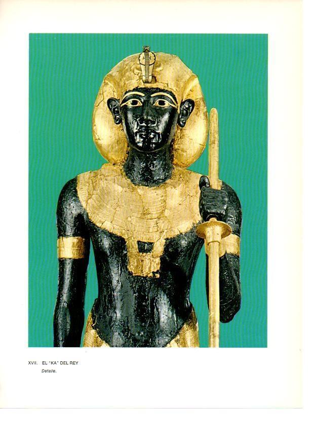 LAMINA 27918: Detalle del Ka del Rey Tutankhamon