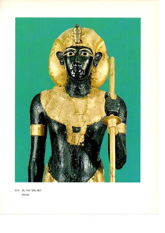 LAMINA 27918: Detalle del Ka del Rey Tutankhamon