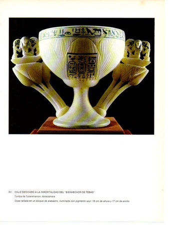 LAMINA 27917: Caliz del Bienhechor de Tebas, Egipto