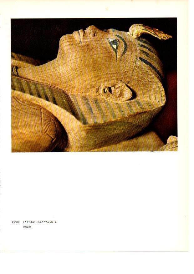 LAMINA 27930: Detalle de la Estatua yacente de la tumba de Tutankhamon