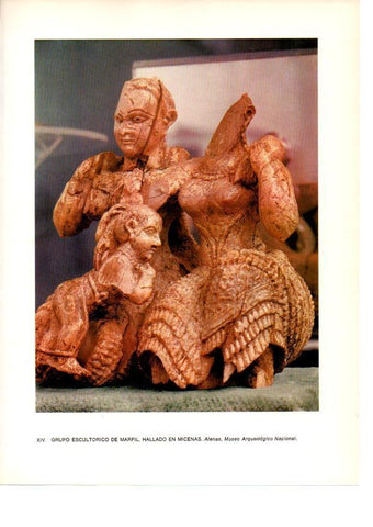 LAMINA 27972: Escultura de marfil hallada en Micenas