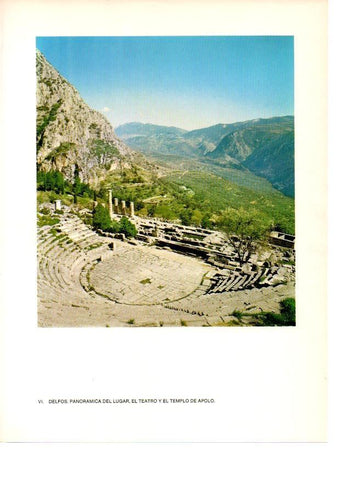 LAMINA 27964: Teatro y templo de Apolo en Delfos