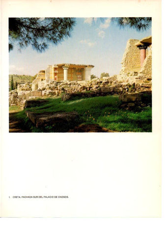 LAMINA 27959: Fachada sur del Palacio de Knossos