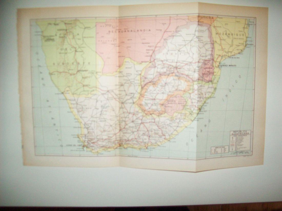 LAMINA 39080: Mapa de la Republica Sudafricana