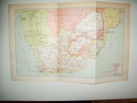 LAMINA 39080: Mapa de la Republica Sudafricana