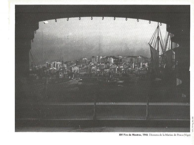 LAMINA V02469: XIV Fira de Mostres 1946. Diorama de la Marina de Pesca, Vigo