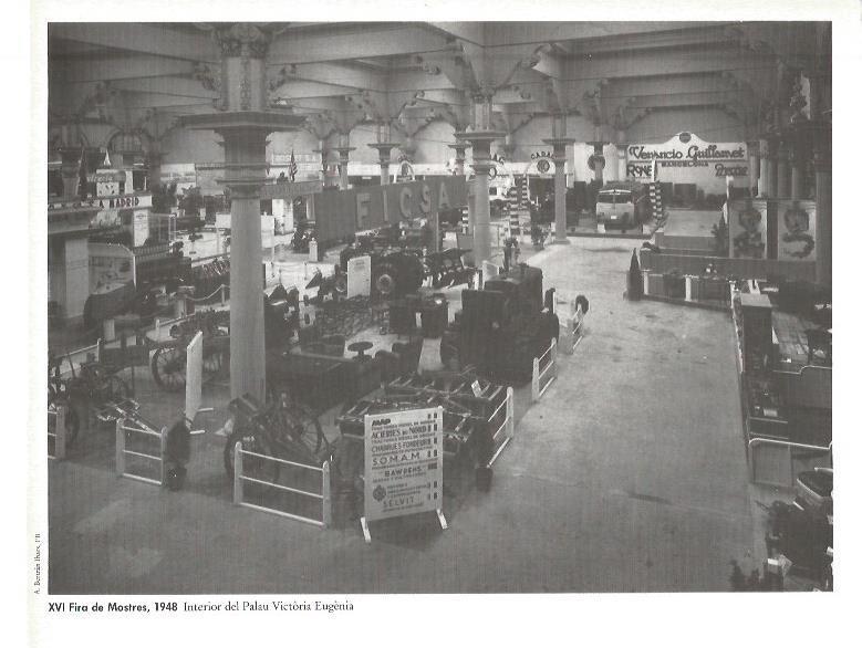 LAMINA V02471: XVI Fire de Mostres 1948. Interior del Palau Victoria Eugenia