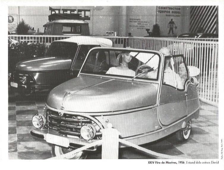 LAMINA V02489: XXIV Fira de Mostres 1956. Estand coches David
