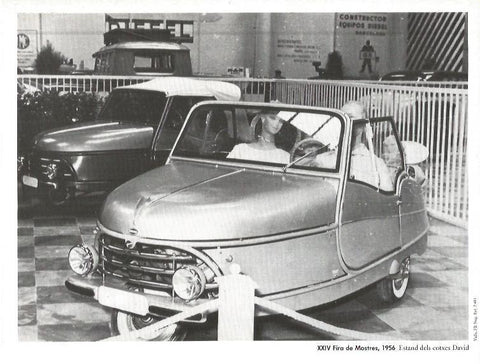 LAMINA V02489: XXIV Fira de Mostres 1956. Estand coches David