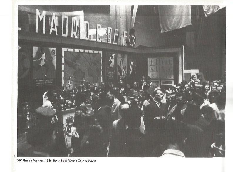LAMINA V02467: XIV Fira de Mostres 1946. Estand del Madrid Club de Futbol