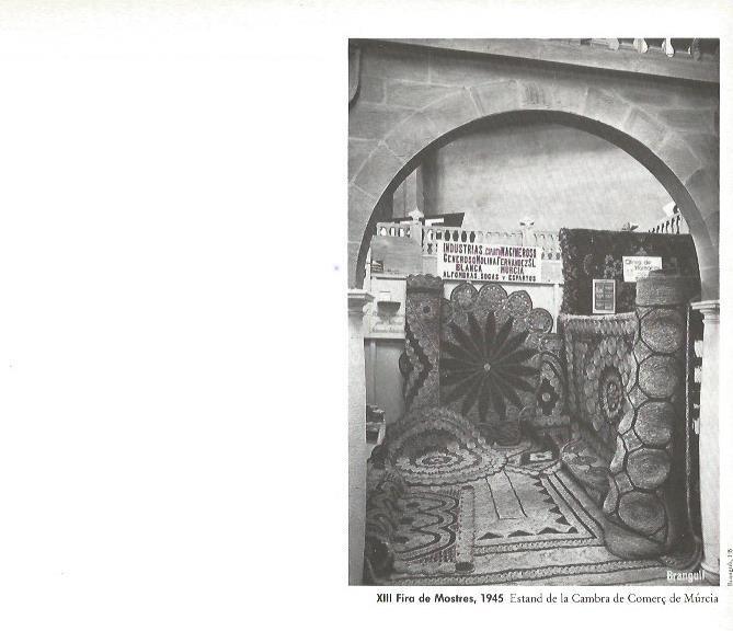 LAMINA V02464: XIII Fira de Mostres 1945. Estand Camara de Comercio de Murcia