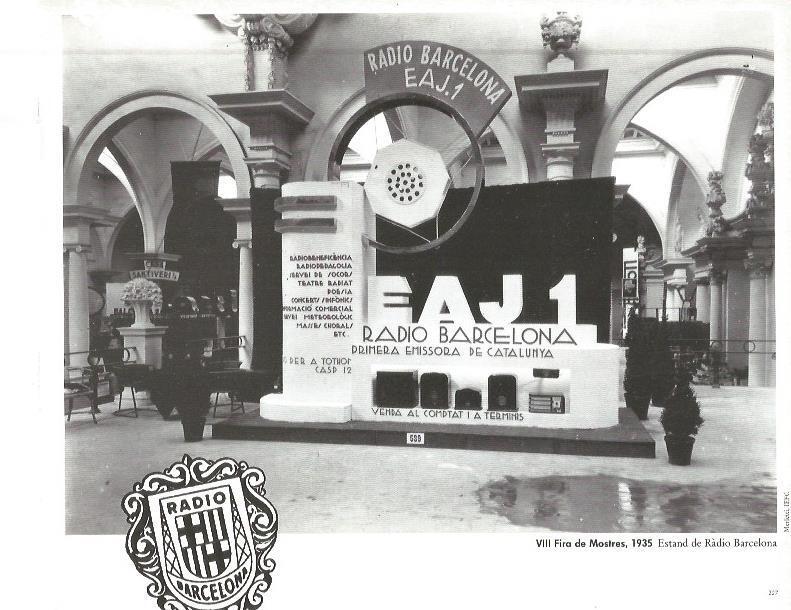 LAMINA V02440: VIII Fire de Mostres 1935. Estand Radio Barcelona