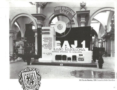 LAMINA V02440: VIII Fire de Mostres 1935. Estand Radio Barcelona