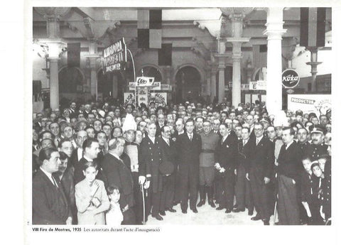 LAMINA V02445: VIII Fire de Mostres 1935. Autoridades en el acto inagural