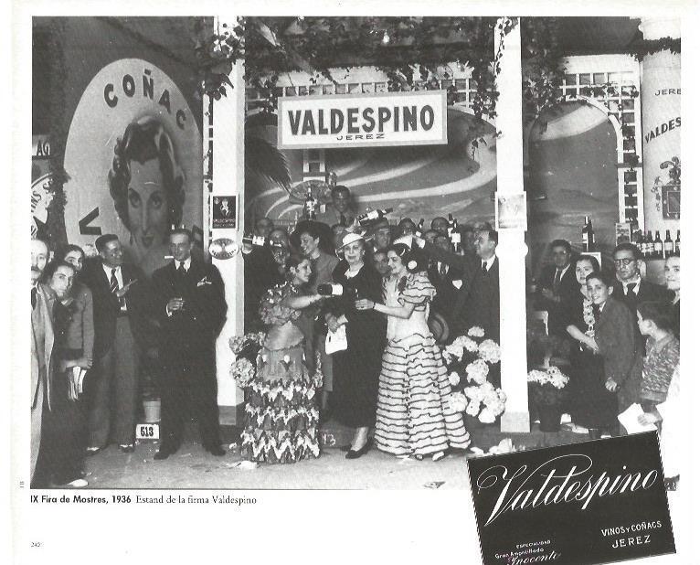 LAMINA V02446: IX Fire de Mostres 1936. Estand Valdespino