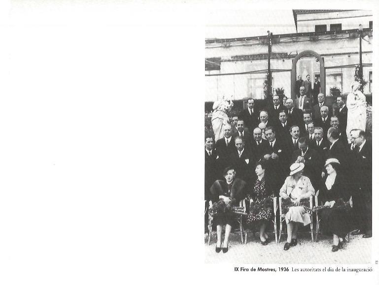 LAMINA V02447: IX Fira de Mostres 1936. Autoridades en la inaguracion