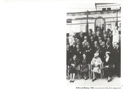 LAMINA V02447: IX Fira de Mostres 1936. Autoridades en la inaguracion