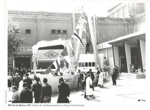LAMINA V02496: XXV Fira de Mostres 1957. Cubierta de barco de Empresa Nacional Elcano